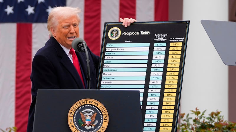 ARCHIVO El presidente de Estados Unidos, Donald Trump, habla en un evento para anunciar...