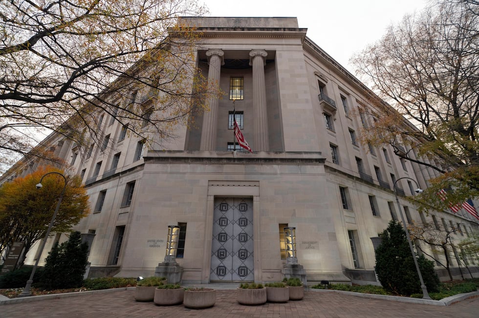 El edificio del Departamento de Justicia de EEUU, en Washington, el 7 de diciembre de 2024....