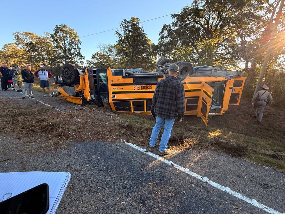 Several children were injured in a school bus crash in Grimes County Monday morning.